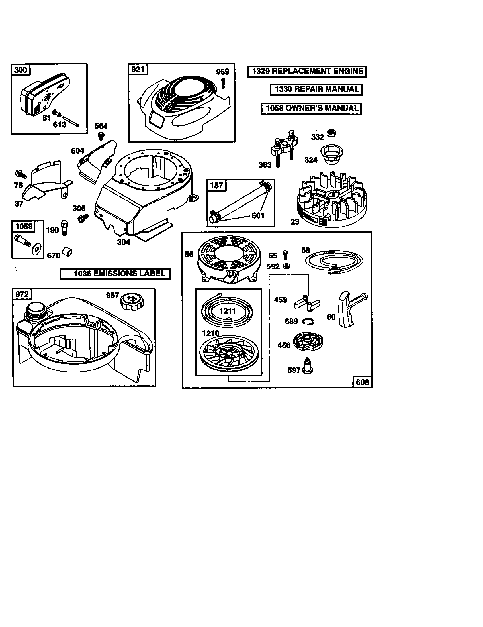 Starter-rewind/blower