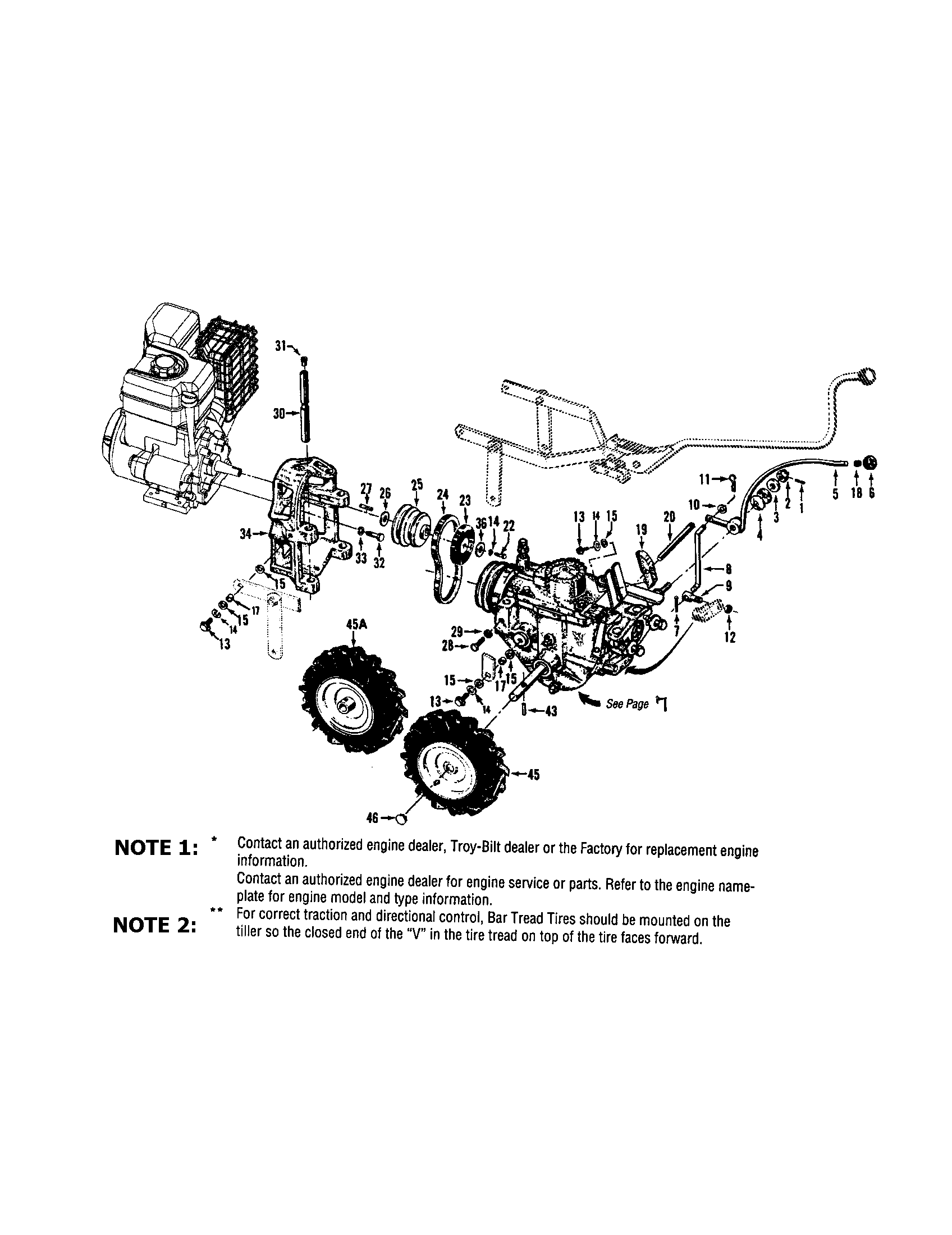 Belt drive/engines/wheels