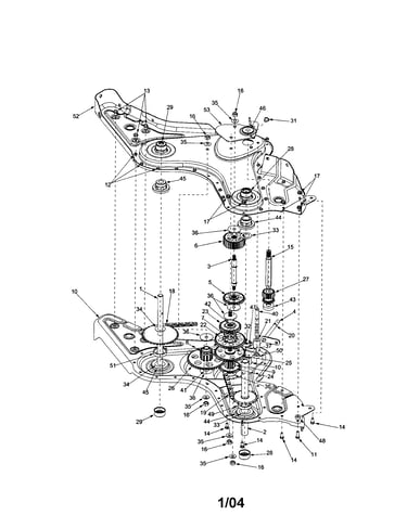 Wheel shaft/tine shaft