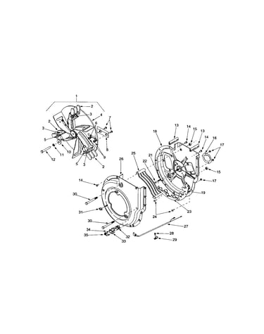Impeller/housing, inner flail
