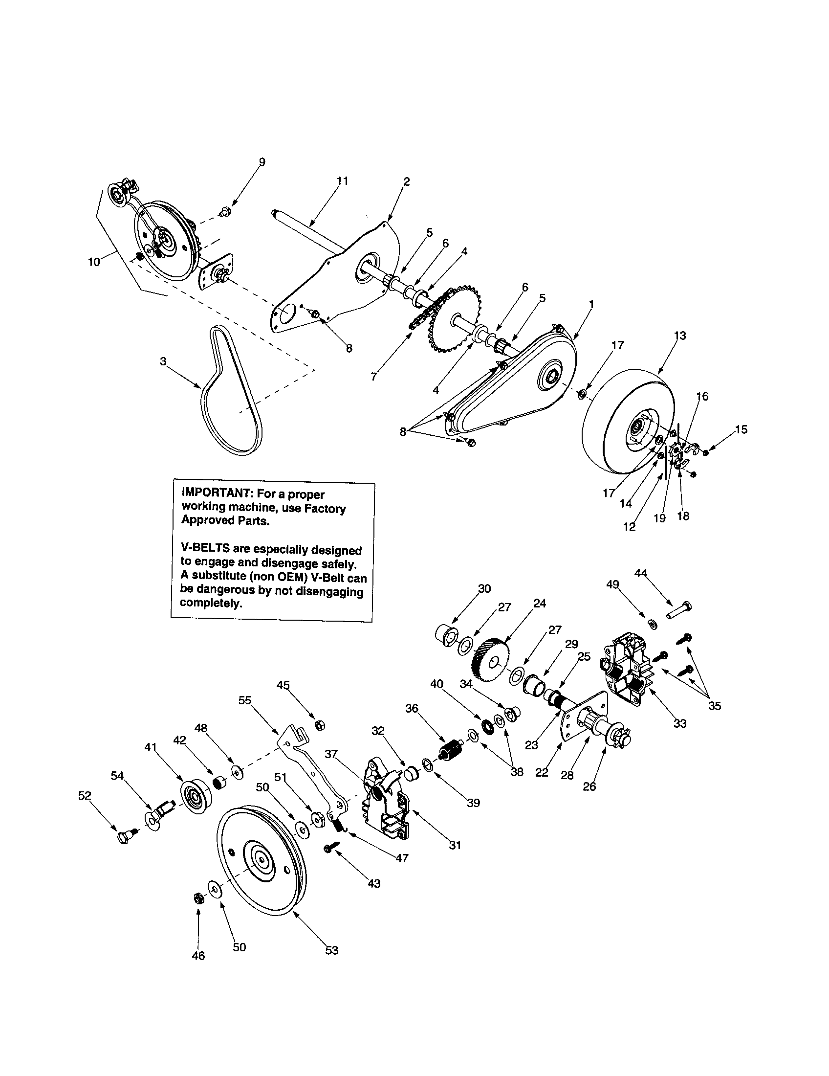 Chain case/transmission