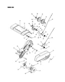 Inner and outer tine/shield/v-belt
