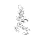 Troybilt 13CX609G063 seat/fender diagram