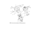 Troybilt 13CX609G063 engine/muffler diagram