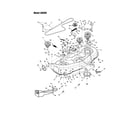 Troybilt 13CX609G063 deck/gear/brake diagram