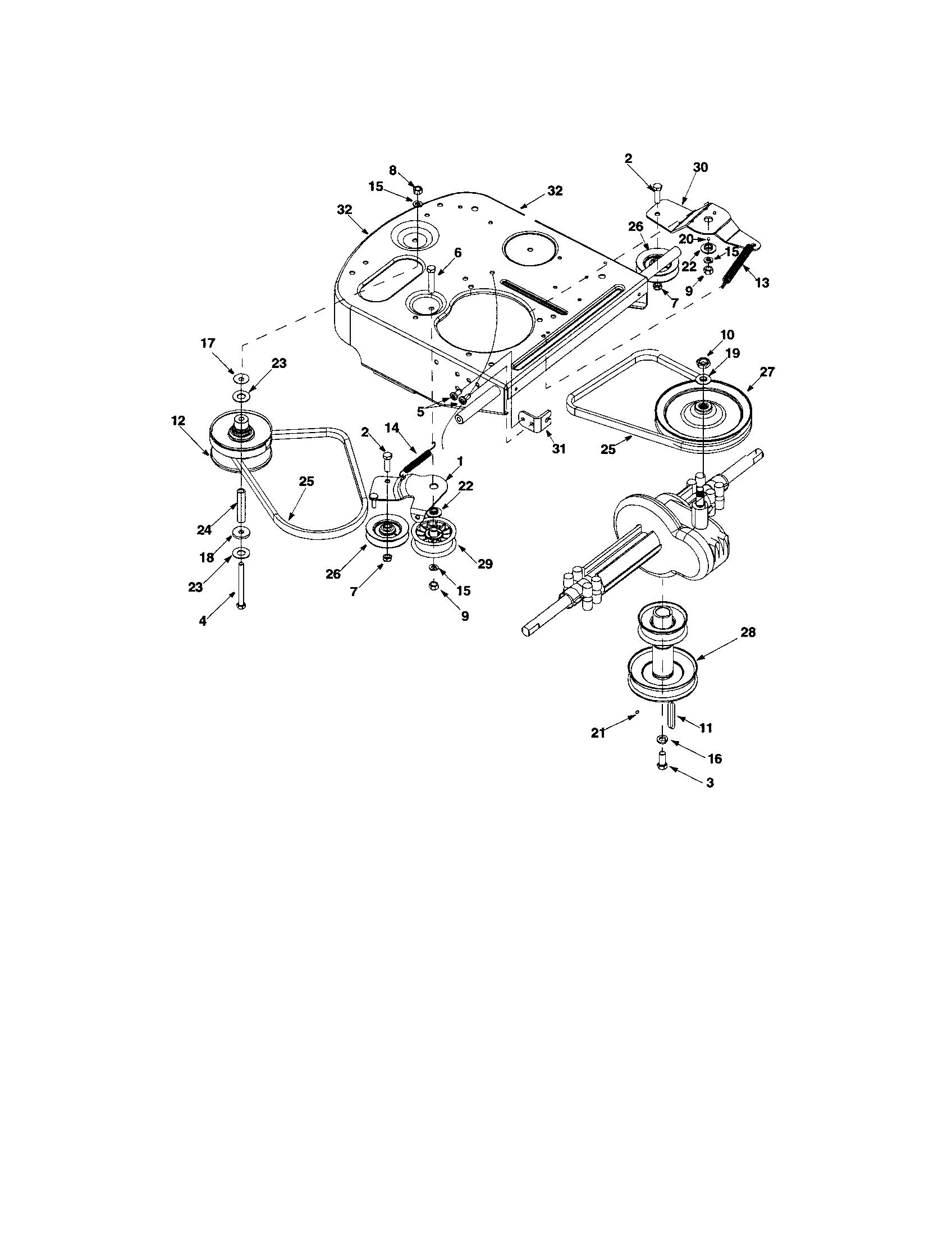 Idler bracket/frame