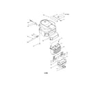 Bolens Q808H muffler/casing/muffler heat shield diagram