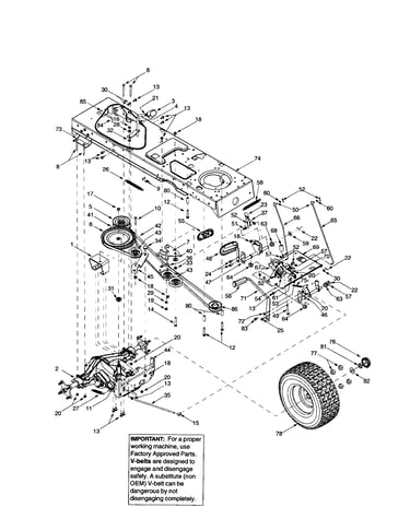 Frame/axle bracket/drive