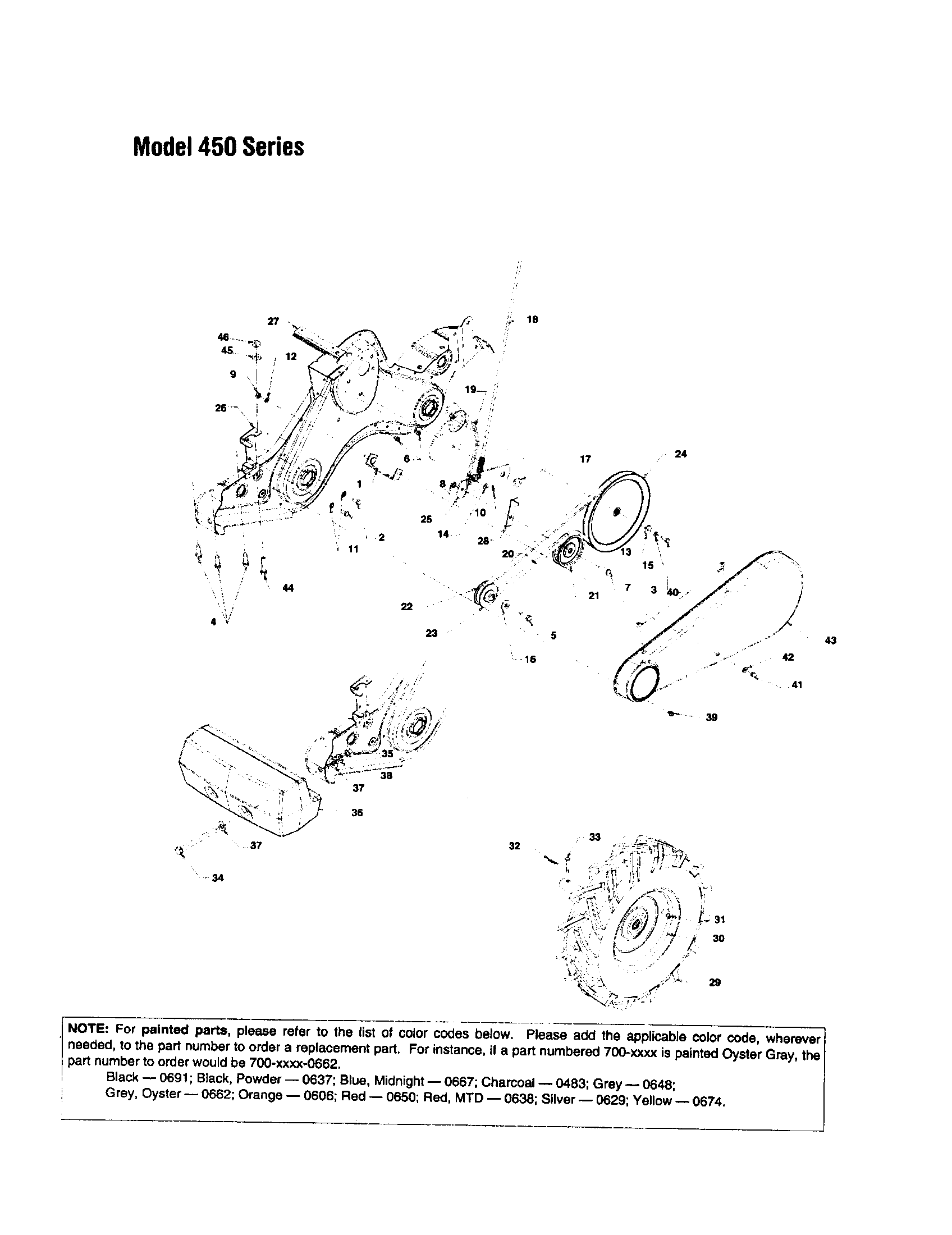 Outer and inner engine pulley/wheels