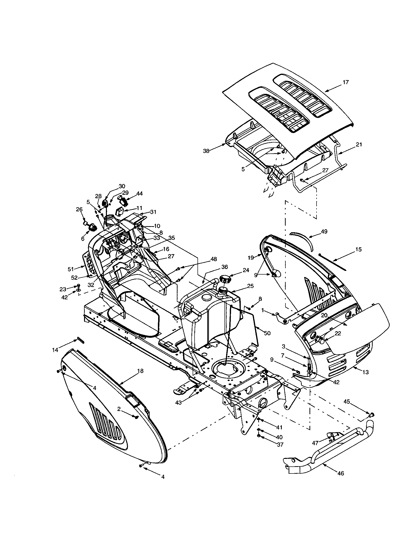 SIDE PANELS/HOOD/GRILL