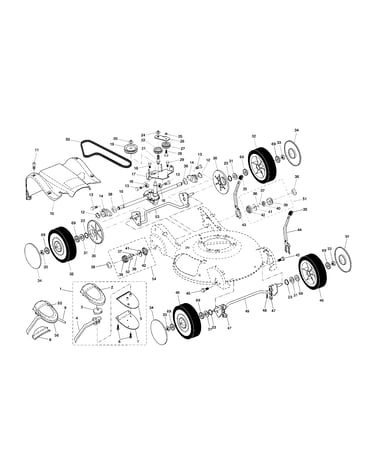 Wheels/tires/belt/drive cover