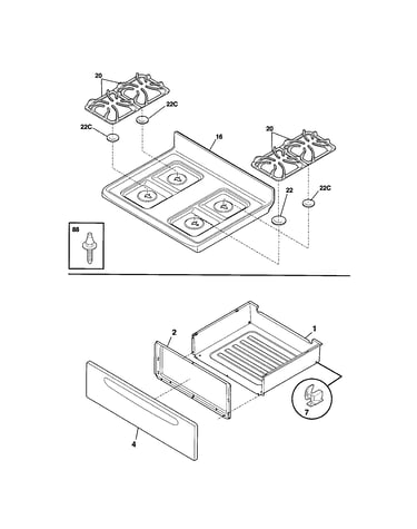 Top/drawer