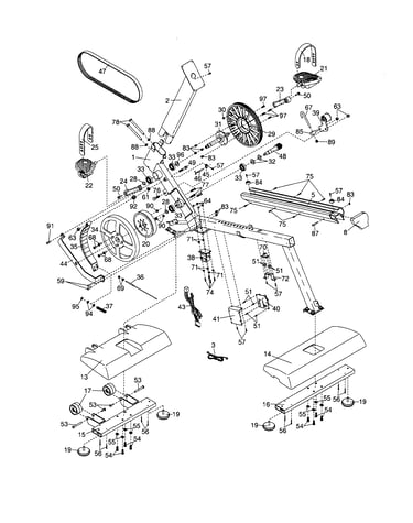 Stabilizer cover/belt/upright rails
