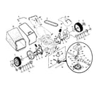 Husqvarna 5521CHVB wheels/tires/bag/belt/drive cover diagram