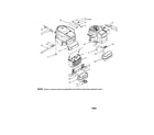 Troybilt LTX-2146 engine heat shield/fuel line hose diagram