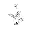 Troybilt LTX-1842 steering/wheels diagram