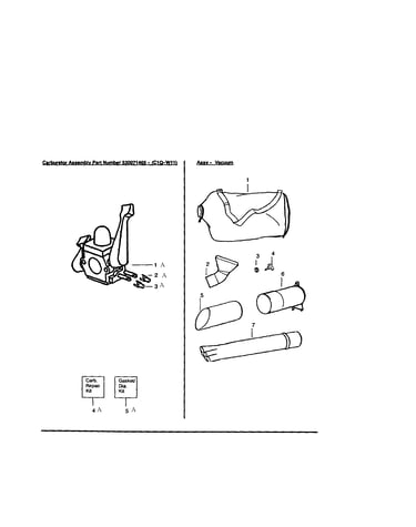 Carburetor/vacuum bag