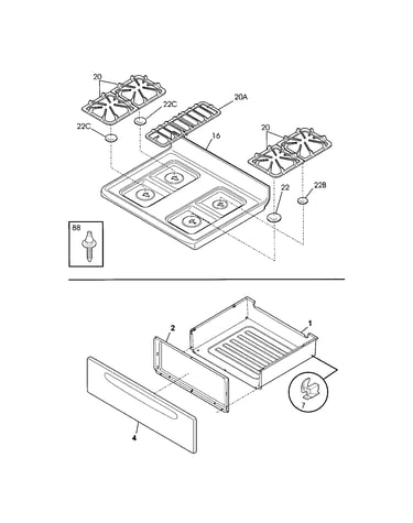 Top/drawer