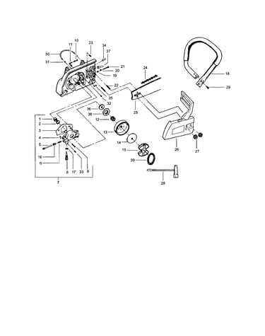 Handle/clutch/chain/bar