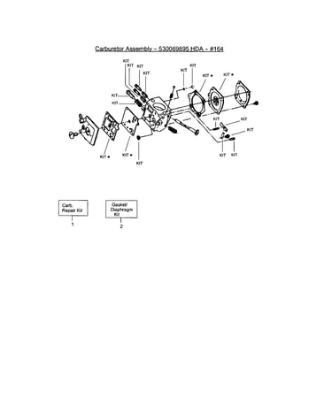 Carburetor 530069895 hda #164