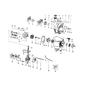 Fan housing/cylunder