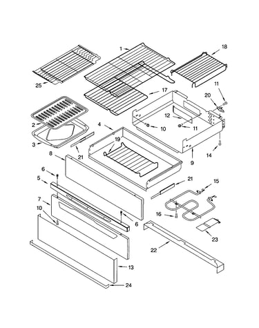 Warming drawer and broiler