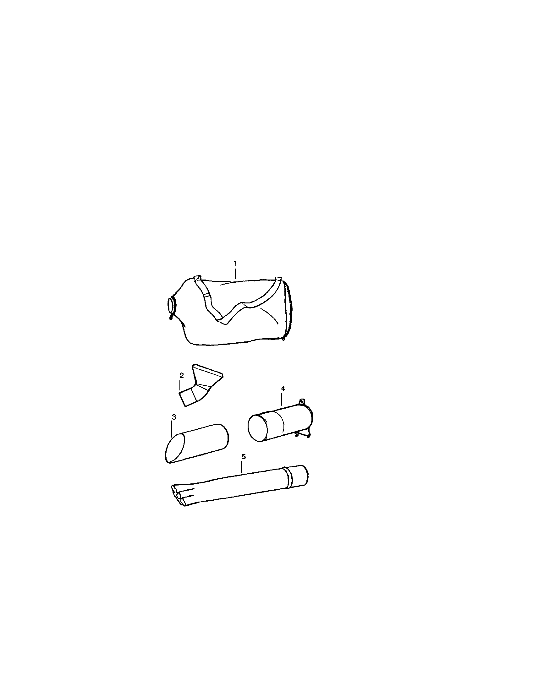 Vacuum bag/blower tube