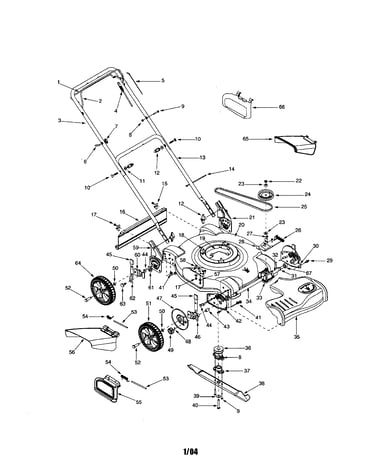 Deck/handle/wheels/blade