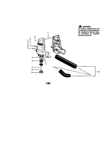Housing set/nozzle/tube