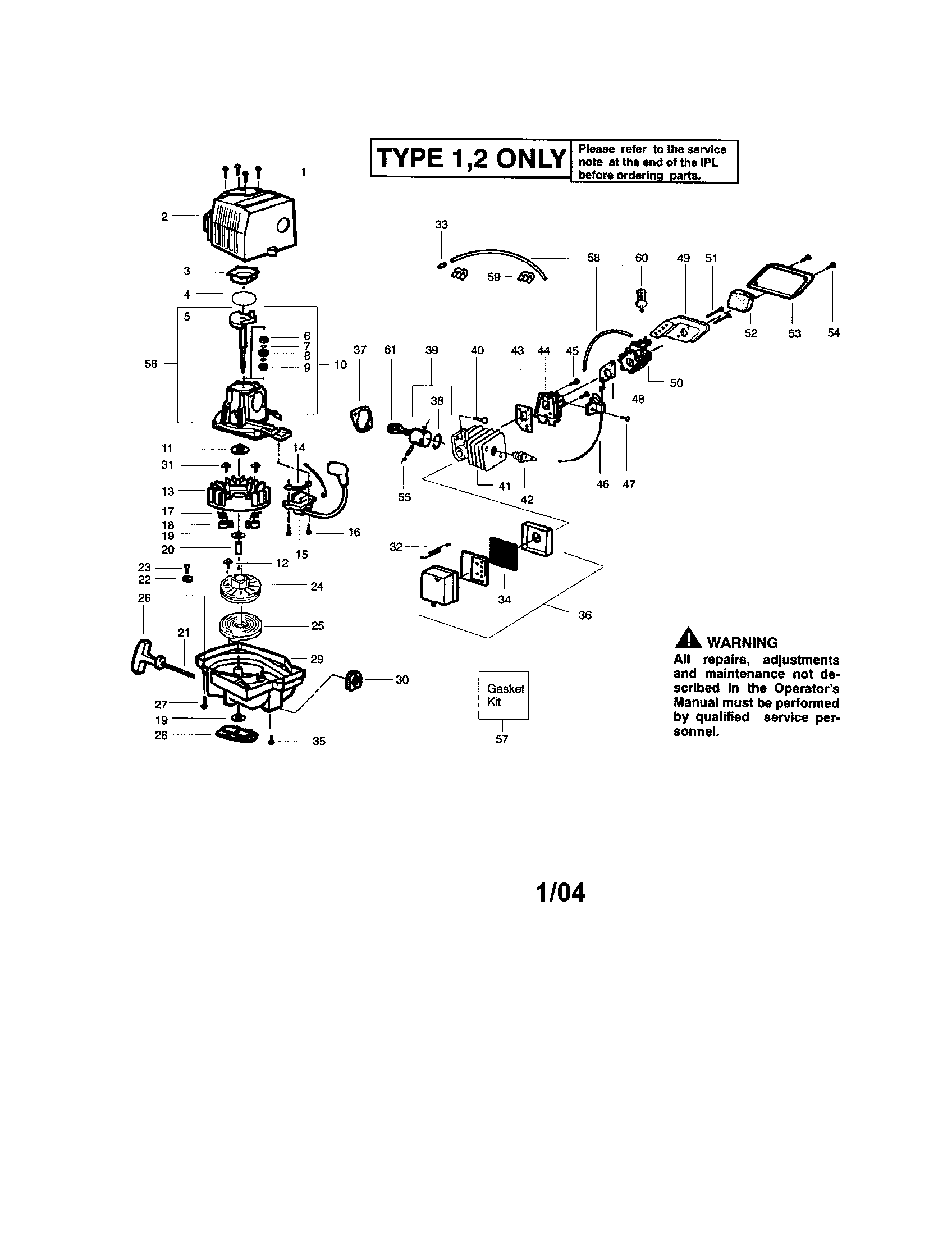Crankshaft/crankcase/cylinder