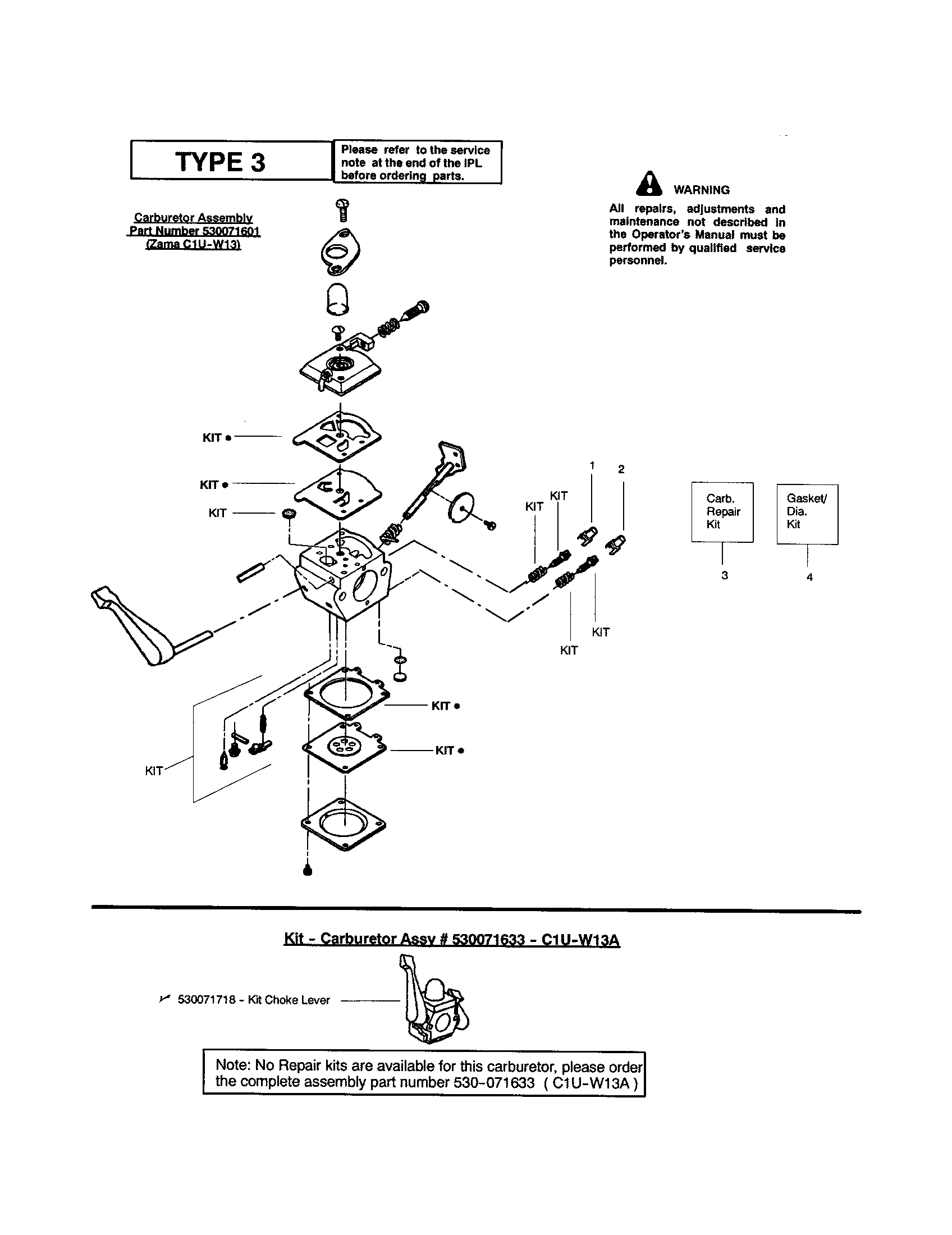 Carburetor's