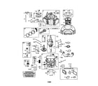 Briggs & Stratton 407577-0288-E1 cylinder/engine-sump/crankshaft diagram