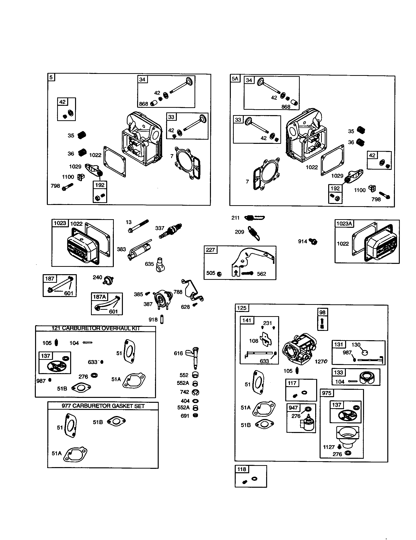 Head-cylinder/carburetor
