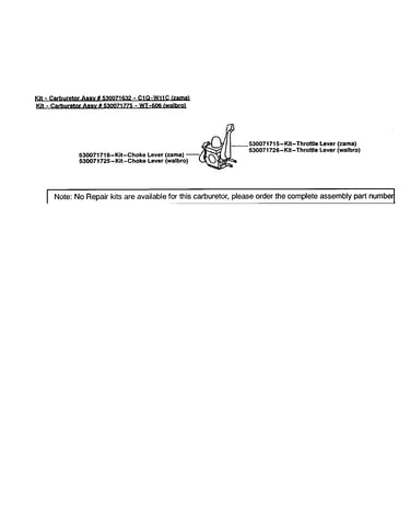 Carburetor (c1q-w11c & wt-606)