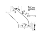 Driveshaft/handle/shield