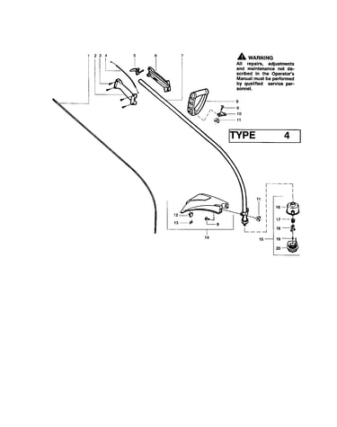 Driveshaft/handle/shield