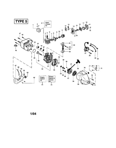 Cylinder/crankshaft/crankcase