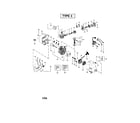 Weed Eater FEATHERLITE SST 25HO-TYPE 3 crankcase/crankshaft diagram