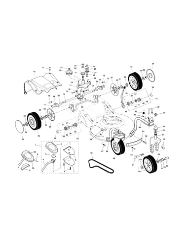 Wheels/tires/drive cover/belt