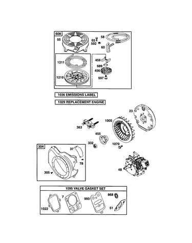 Short block/starter-rewind
