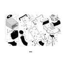 Craftsman 917377842 engine/housing/handle/bag/blade diagram