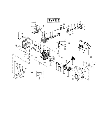Cylinder/crankcase/crankshaft