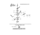 Weed Eater GHT220LE TYPE 3 carburetor's diagram