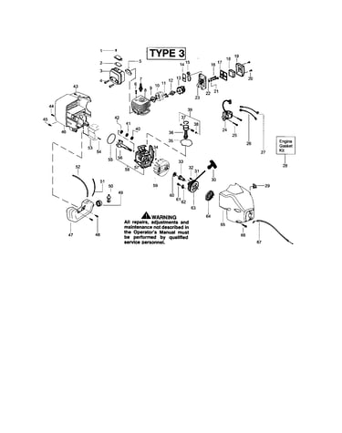 Cylinder/crankcase/crankshaft