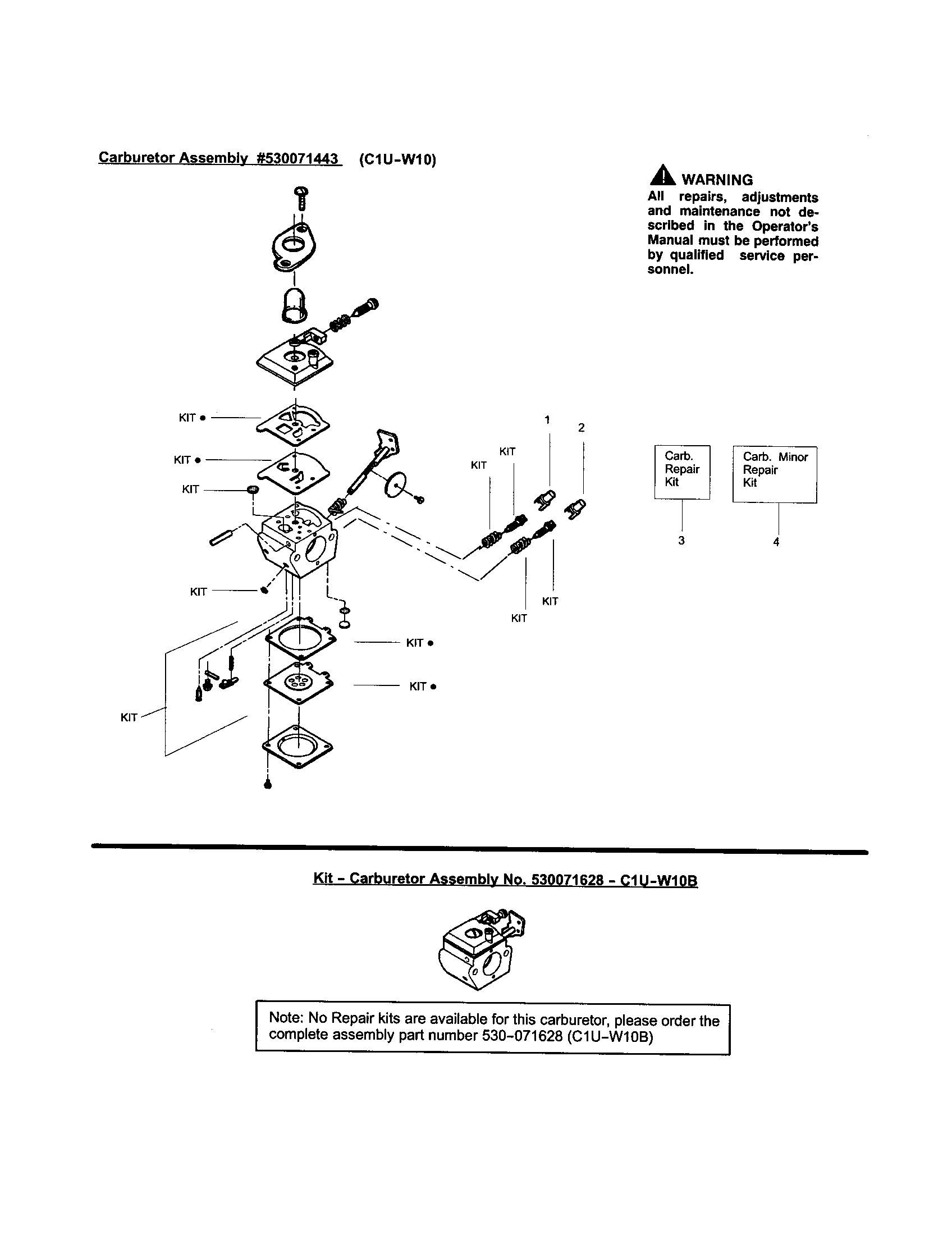 Carburetor's
