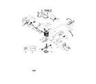 Poulan 221LE TYPE 2 crankshaft/shield/cylinder diagram