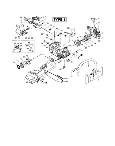 Chassis/bar/chain/handle