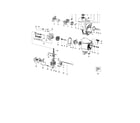 Poulan 131 cylinder/crankcase/crankshaft diagram
