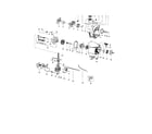 Poulan 331 cylinder/crankcase/crankshaft diagram