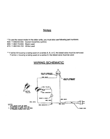 Wiring schematic / notes
